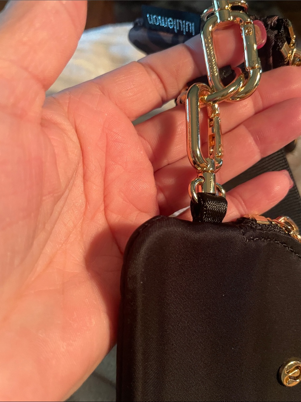 lululemon athletica Dual Pouch Wristlet in Black and Brown Leopard Print - Picture 4 of 5